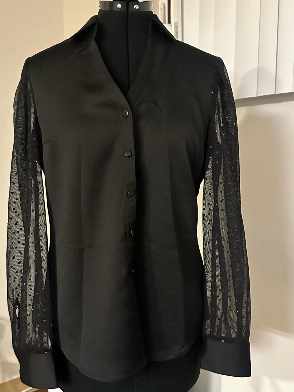 Black long sleeve blouse from Express NEW